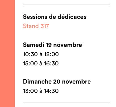 Venez rencontrer Delaf et Dubuc au #Salondulivredemontreal !
Samedi de 10 h 30 à 12 h et de 15 h à 16 h 30
Dimanche de 13 h à 14 h 30
#slmtl