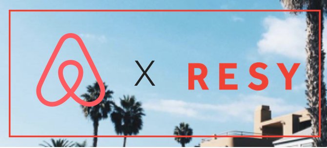 resy's tweet image. We are excited to announce a partnership w/ @Airbnb, soon making it possible for people to book tables at great restaurants through the app.