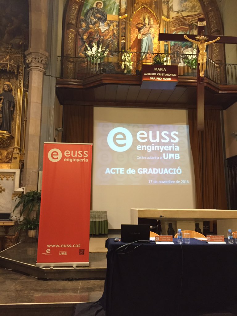 JuditObon's tweet photo. Avui @enginyersbcn està present a l'acte de graduació de @EUSSenginyeria Felicitats a tots! #enginyeria https://t.co/8072S8nELb