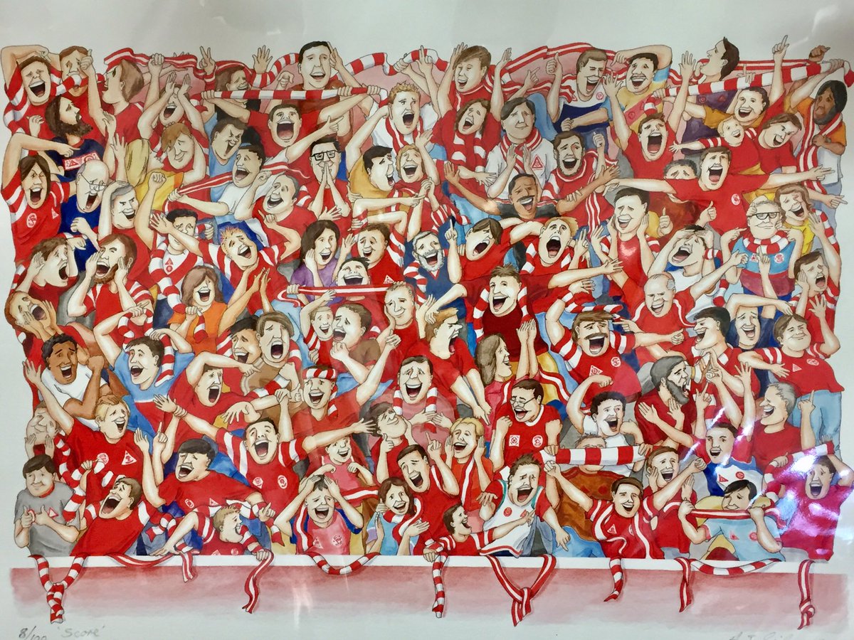Super new sporting prints by Tony Gibson- also available in blue and black!