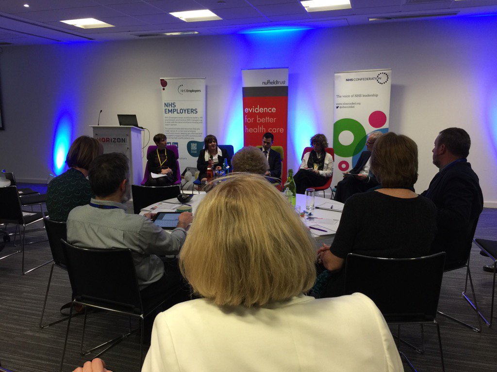 NHSConfed's tweet photo. Great debate at our joint event with @NuffieldTrust &amp; @nhsemployers on the #nursing workforce #NHSdaringtoask https://t.co/H1OTMIMpcz