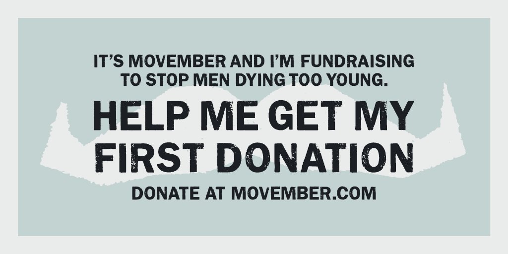 Step up to the plate to stop men dying too young. Share this and challenge five mates to donate to your Movember efforts.