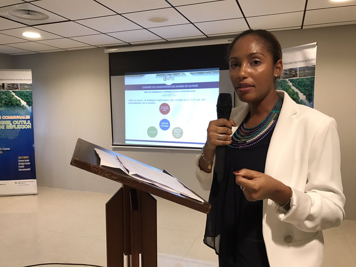 am_guyane's tweet photo. Fanny GÉRARD "Développer les outils et les stratégies de taxabilité du domaine public @ville_cayenne" #recettes #fiscale https://t.co/Rahm4FaSxY