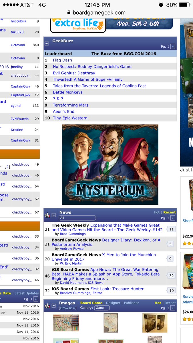 PieceKeeperGame's tweet photo. Look what game is at the top of the GeekBuzz, Flag Dash! #flagdash #BGGCon2016 https://t.co/5DagiXexXE