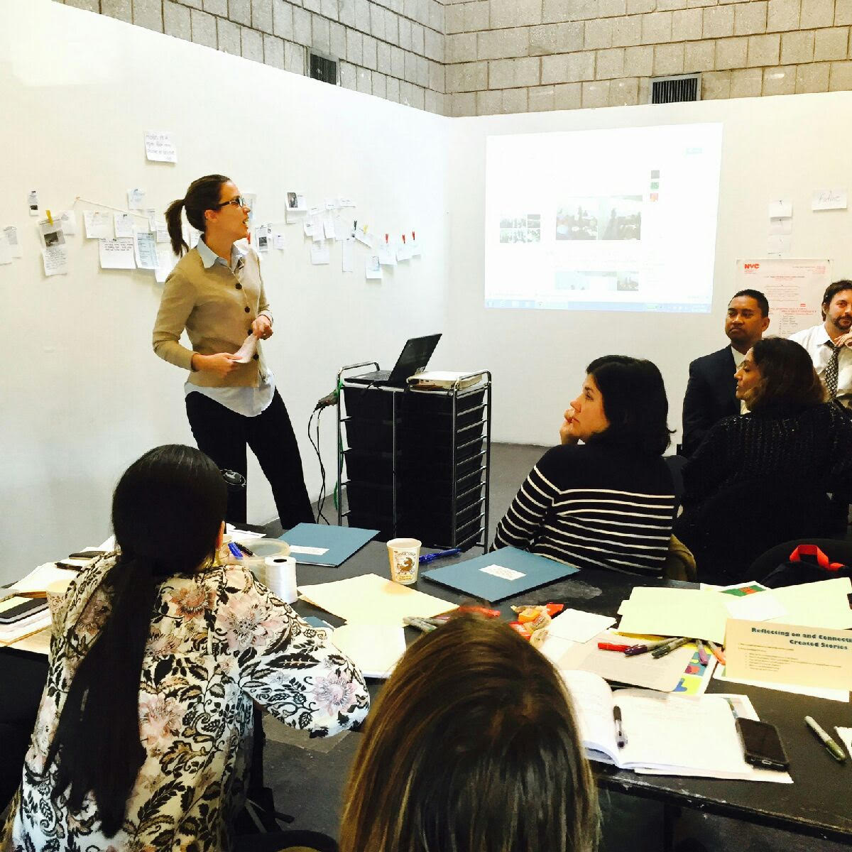 District1NYC's tweet photo. PLF @kristine_d1 sharing #D1ArtsFestival info at #D1PrinConf @AbronsArtsCtr @NYCSchools https://t.co/q3Ev8rHZZj