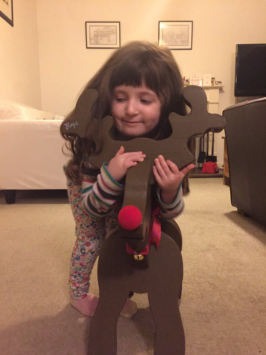 ScoutlovesBoo's tweet photo. Just had my amazing hand carved reindeer delivered for my very happy girl. Big thanks to Matt @Thedeafguytweet https://t.co/kfNfdUJM0x