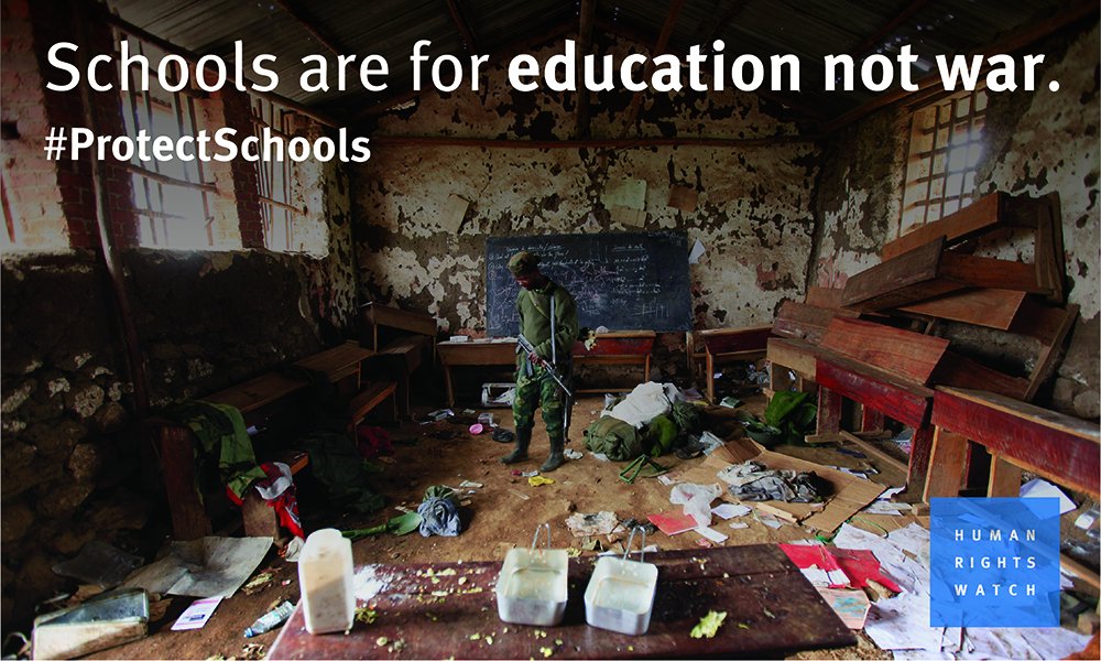 hrw's tweet photo. Join in our #ProtectSchools campaign today! https://t.co/czcdyc9SUX https://t.co/UFIpVY0KTa