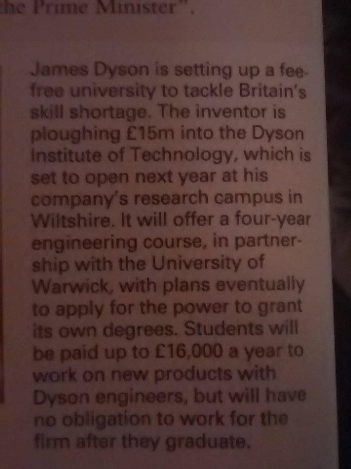 What a great idea <a href="/Dyson/">Dyson</a> - hopefully more companies will follow suit