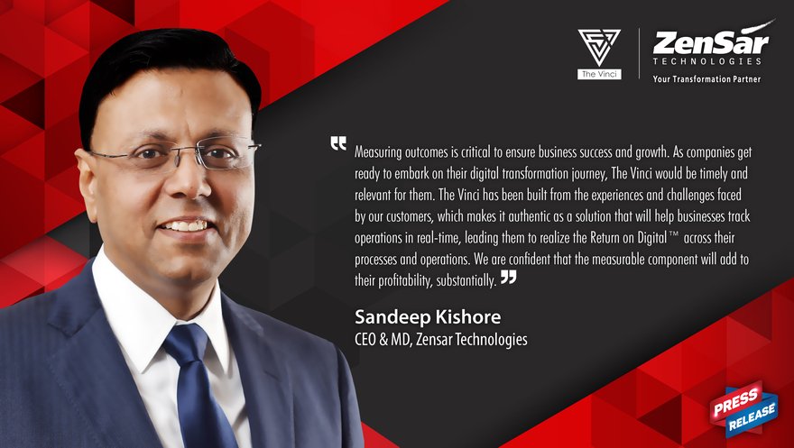 Zensar's tweet photo. As companies get ready to embark on their #digitaltransformation journey, The Vinci would be timely &amp; relevant for them by @skishore https://t.co/yB1J51A7T5
