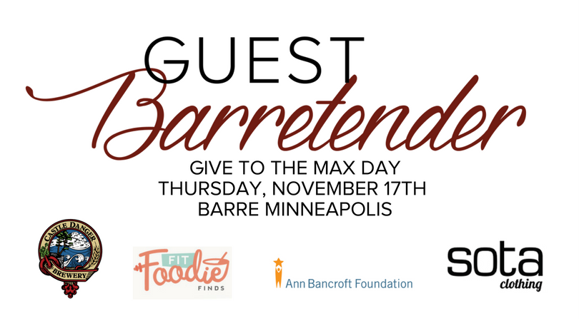 BarreMPLS's tweet photo. Tonight we are raising money for @AnnBancroft foundation! We are partnering with @SotaClothing @leehersh (Fit Foodie Finds) @DangerousAles https://t.co/W5KTbCPiad
