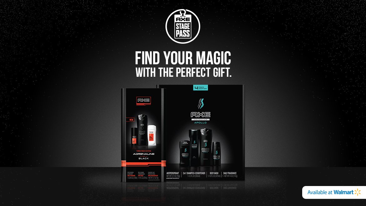 WMRisers's tweet photo. Gift yourself or the guy in your life with one of these amazing @AXE Holiday Gift Packs: https://t.co/2I5E9EfuxC #AXEStagePass https://t.co/AyPj7qZG7a
