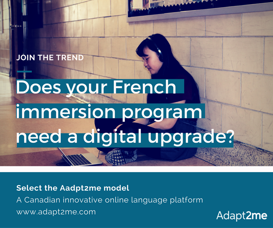 Adapt2Me's tweet photo. Implement the #adapt2me Online Language Learning program for your high school. @elearnindustry @wrdsb @tdsb #elearning #technology https://t.co/26zhTyJsL9