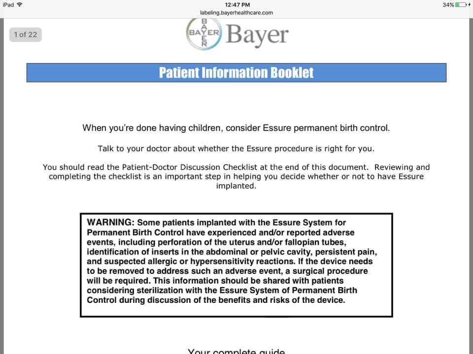 CourtneyJoMusic's tweet image. #RecallEssure #FDAFailedUs #WeAreReal #EssureProblems #SlapInOurFaces #EndTheSuffering #Bayer #EssureSucks #NoJusticeForEVictims #Failure