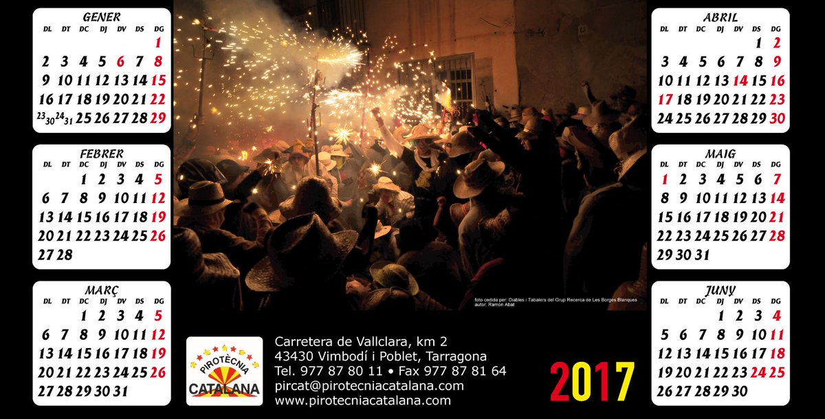 diablesrecerca's tweet photo. Gràcies a la @pircatalana per invitar-nos a sortir al Calendari 2017 amb una foto dels #DiablesRecerca a durant la #FMBorges https://t.co/FptprLrC2g