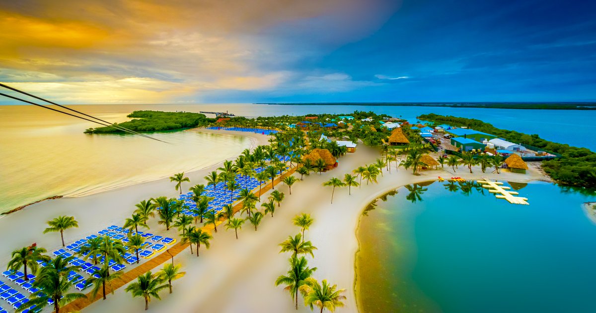 CruiseNorwegian's tweet photo. BREAKING NEWS: Today marks our first call to Harvest Caye. Check out the Caribbean’s premier destination. https://t.co/xAXmRzBW09 https://t.co/Ii0c5a7Msl