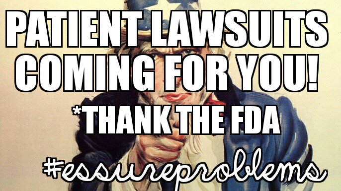 Missjnun's tweet photo. @acognews Guess who are the next targets from @US_FDA black box warning on #essure #betterget #goodinsurance #essureproblems #FDAfail https://t.co/8nIKpPWH04