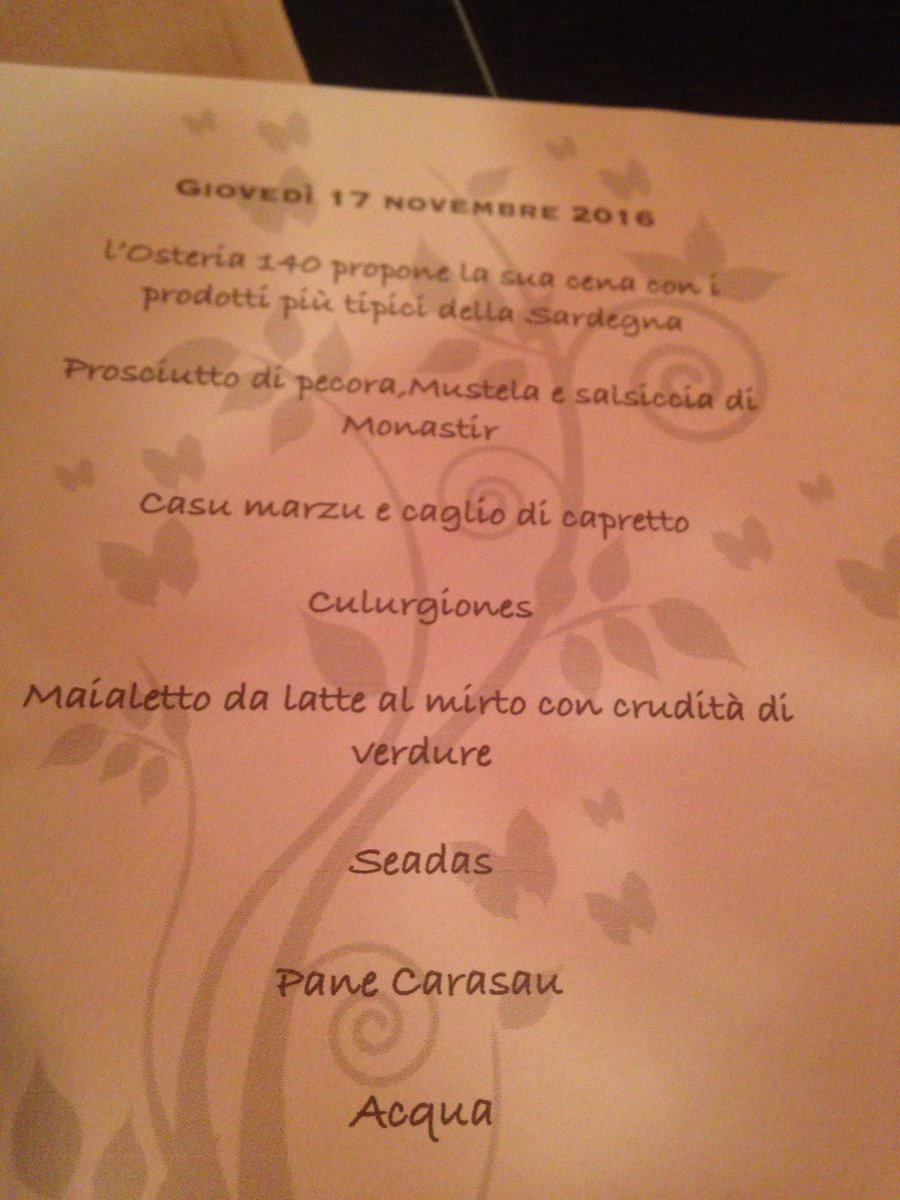 Federico_aureli's tweet photo. Stasera si mangia sardo. (@ Osteria140 in Rome, Latium) https://t.co/DYUvNyS5vg https://t.co/jxKujb0TVk