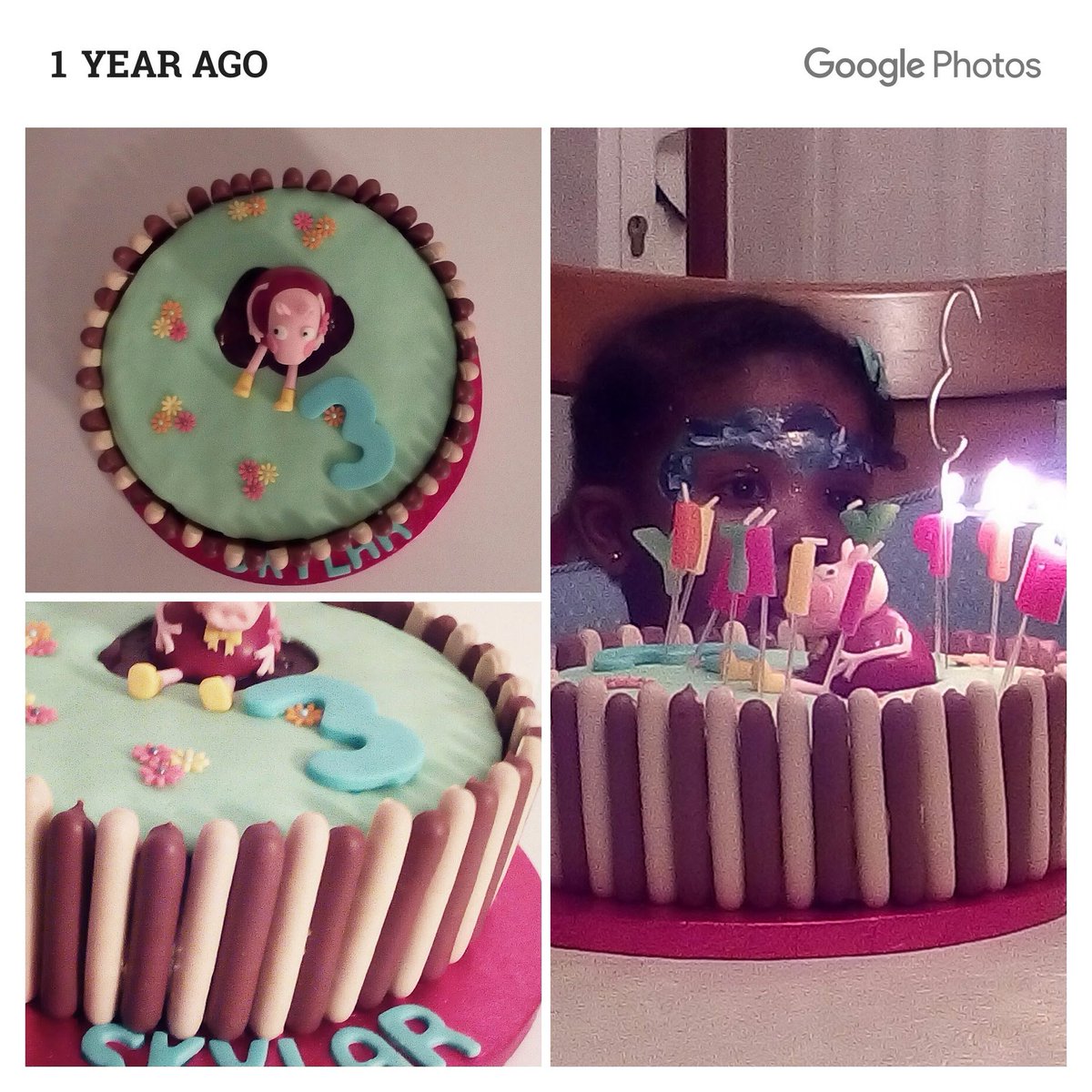 besprinkle_'s tweet photo. Created this cake in 2015. Remembering the many challenges faced and Skylar decapitated Peppa by eating her head lol #ThursdayThoughts #tbt https://t.co/0Mfu0ZoJYl