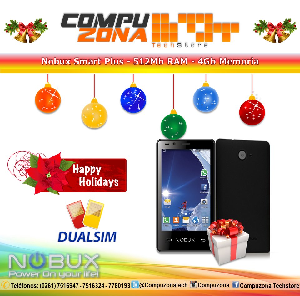 Compuzonatech's tweet photo. #Venta de Teléfono #Nobux Smart Plus - Android 4.4 KitKat *Cámara 2MP frontal + 5MP
Telf: (0261) 7516947 - 7516324 - 7780193
#Venezuela https://t.co/QyIvldcY8f