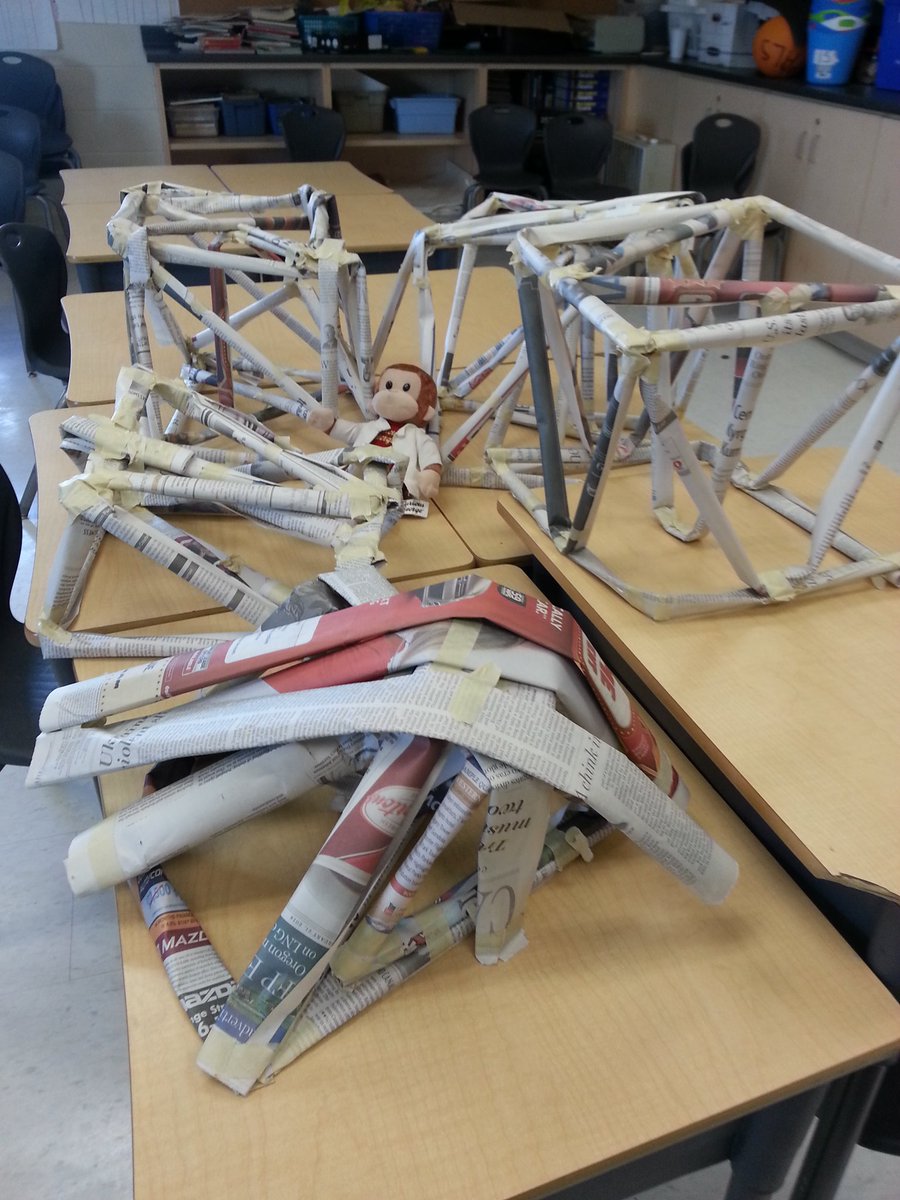G_the_Curious's tweet photo. Look at the structures the Grade 5s at Carberry PS made today!   @Sci_in_School https://t.co/QxN5iUgVjx