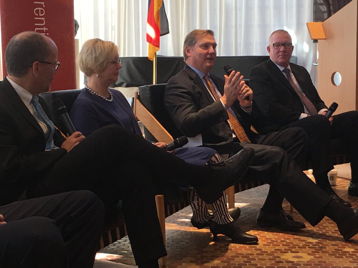 ericspiegel's tweet photo. Great discussion at @GermanyinUSA on the importance of advancing our skilled workforce. #NAW2016 #apprenticeshipworks https://t.co/FR8Uwgr7HU