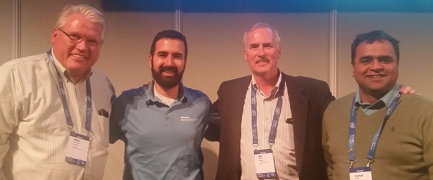 NetAppIT's tweet photo. A big thanks to the #NetAppIT contingent at #NetAppInsight @MTCapener @MrEdRivera #NetAppCIO Bill Miller @KamalVyas https://t.co/ddzy7rr8gb