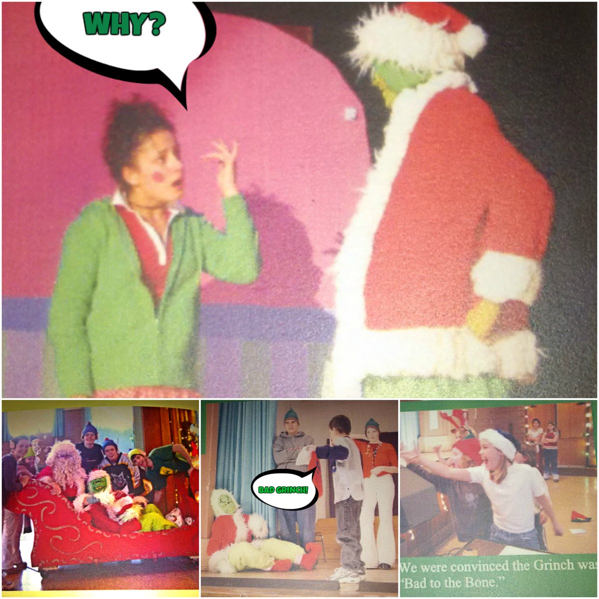 SirJamesWhitney's tweet photo. #TBT @SirJamesWhitney has a loooooong history with the Grinch; he shows up every year and steals our stockings! #BADGRINCH #TRADITION https://t.co/PSAwwF1YhI