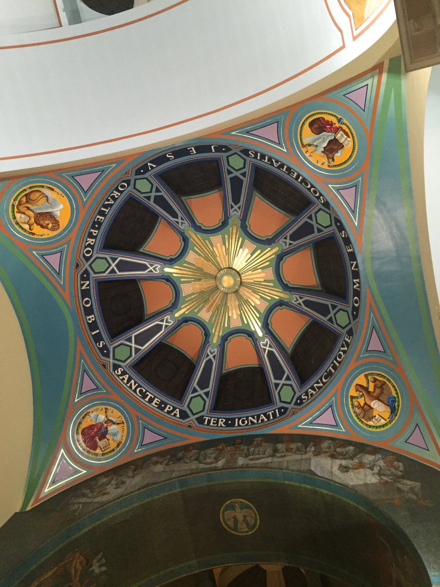 BrendaDrumm's tweet photo. Ceiling of beautiful #Jesuit church St Aloysius in #Glasgow https://t.co/KxhWWMomR7