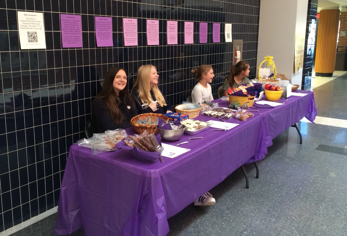 Coming to Middle School conferences? Get a tasty snack and help support Pancreatic Cancer Research. Rice Krispie treats rule!