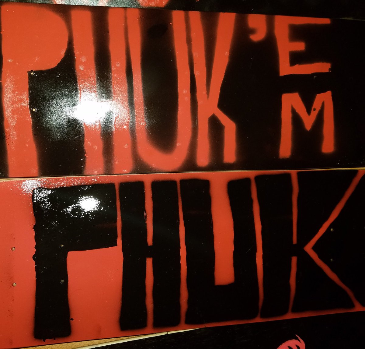 KINGCOONBSPBC's tweet photo. NEW SKATEBRAND FOR PEOPLE WHO GET PHUKD
PHUKD SKATE DECKS 35$ A POP FIRST COME FIRST SERVE https://t.co/bnt5m0AXgq