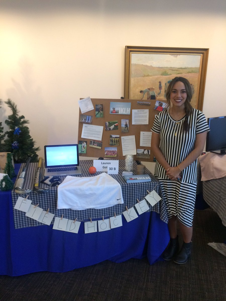 BYUIPRSSA's tweet photo. Lauren Gold, #PRSSABYUI president, presenting her senior project on field hockey! You go, @Laurennn_Au ! https://t.co/DWaYL9IYTb