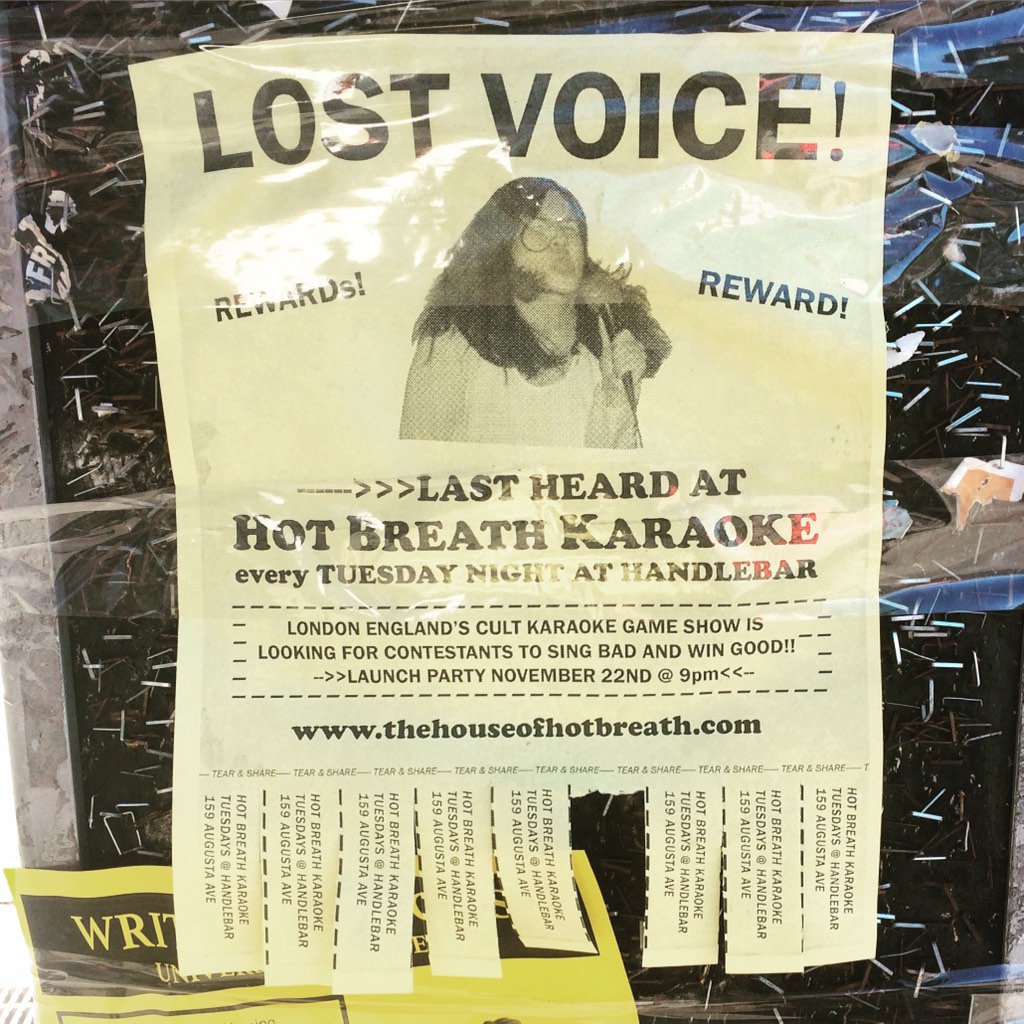 No there's TWO chances to sing bad and win good at Hot Breath Karaoke. Now on Tuesday nights at <a href="/Handlebar_TO/">Handlebar</a> too!