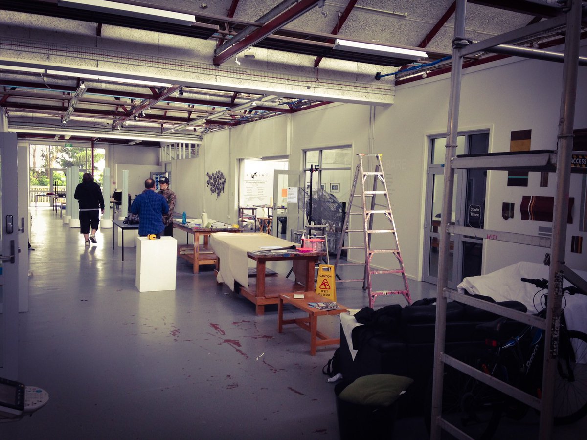 WITTart's tweet photo. Putting the final touches on #BARE and #Imprint exhibitions which r opening 2nite! @WITTaranaki https://t.co/yx5Gm3IQ0M