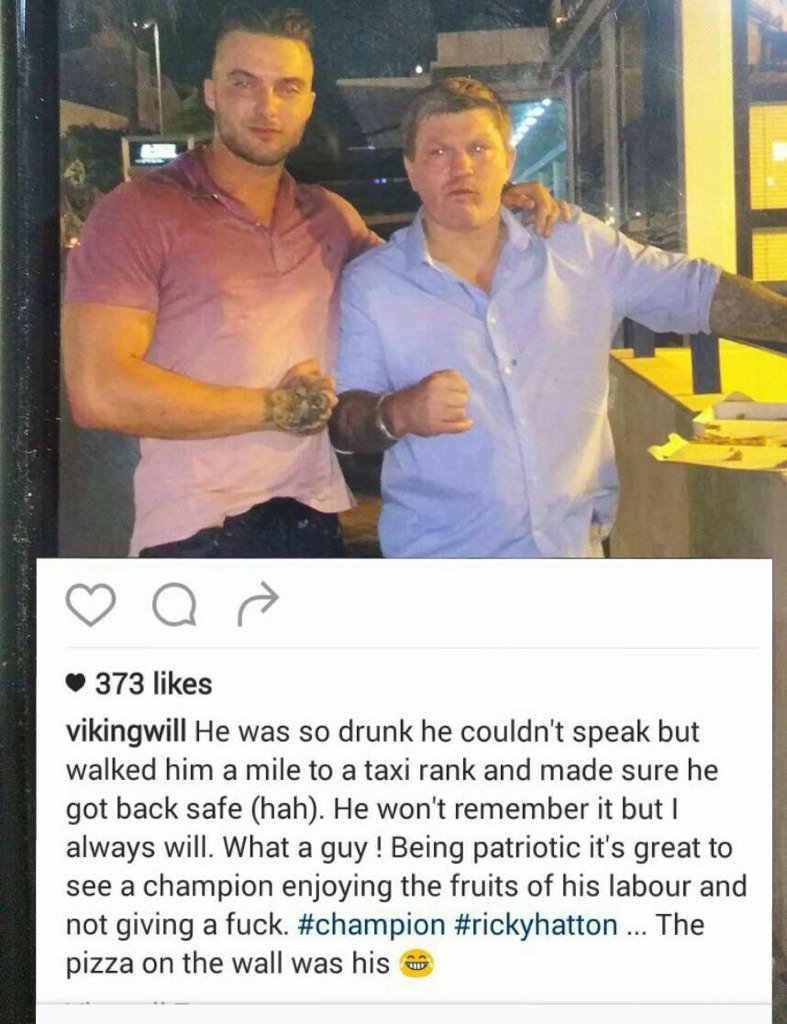 boxchrisdutton's tweet photo. @HitmanHatton my friend has asked someone to show this pic of you and Will Jones. Sadly he lost his life shortly aft https://t.co/CWLs2uKGRK