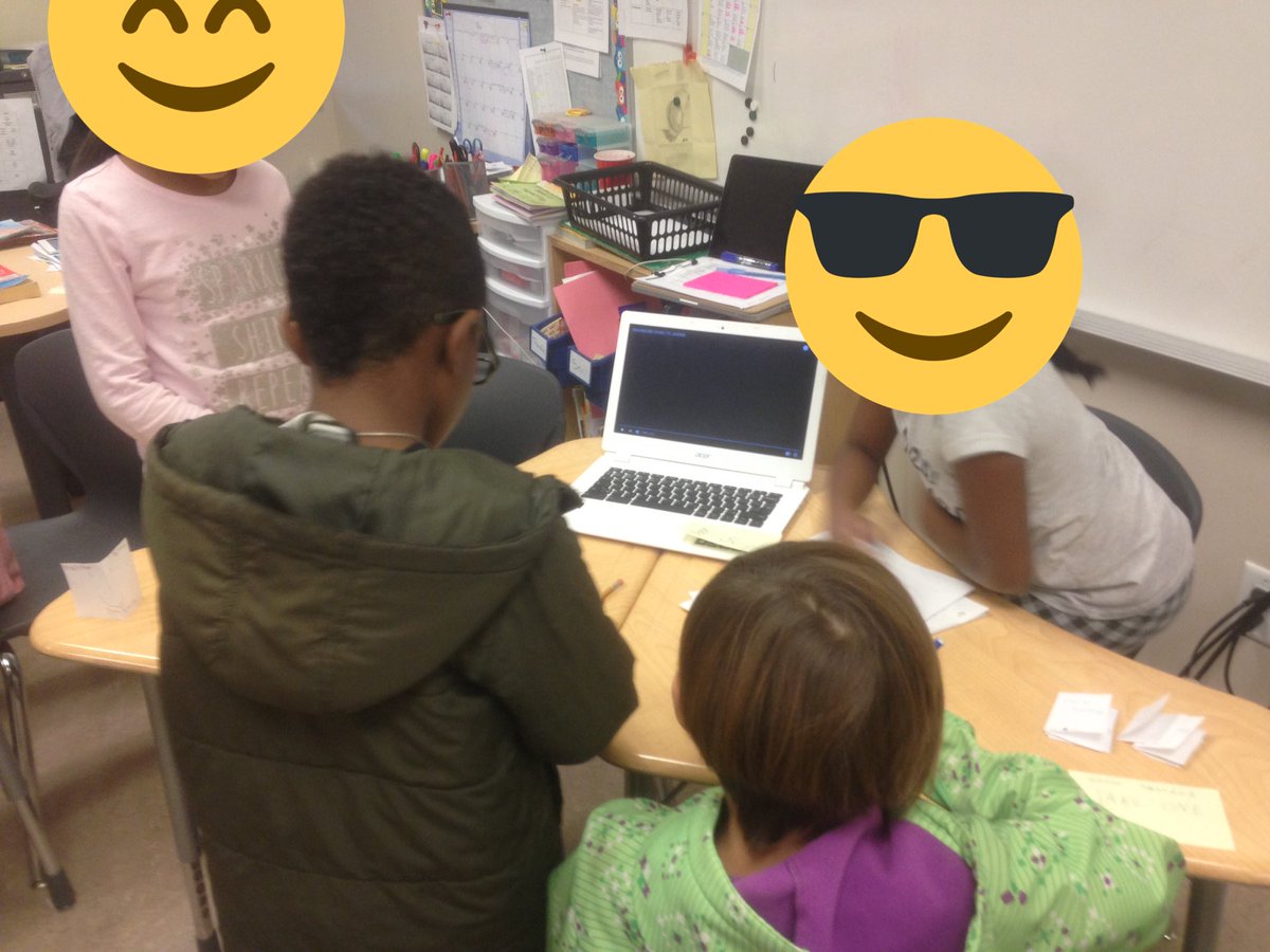 TammyNeid's tweet photo. Writer's celebration. Sharing their narrative stories, story boards and their animations made with scratch #tcrwp #rved https://t.co/1VfBWnHBaT
