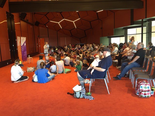 ScholasticAUS's tweet photo. The 'Ducks Away!' tour continues with another fantastic story time at Geelong yesterday. https://t.co/3PmJPoGYgf