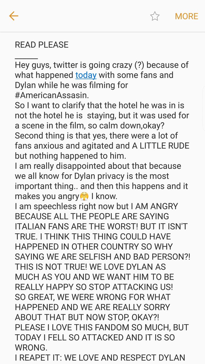 dyIanhofmann's tweet photo. I JUST WANT TO POST IT. STOP SAYING THAT WE ARE THE WORST. 

#RESPECTDYLAN 
#DYLANOBRIEN 
#AMERICANASSASIN 
"Dylan A Roma" https://t.co/wlCgaB31RO