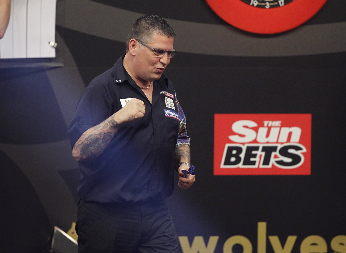 WHAT A MATCH! Gary Anderson with a beautiful 100 checkout to seal it, but a marvellous effort from Danny Noppert.
