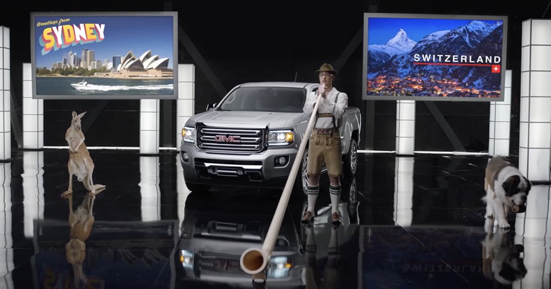 yaybig's tweet photo. GMC TRAVEL SEARCH (COMMERCIAL) | WATCH → https://t.co/tRc74syA8X | a #yaybig commercial https://t.co/afT3jxBo2w