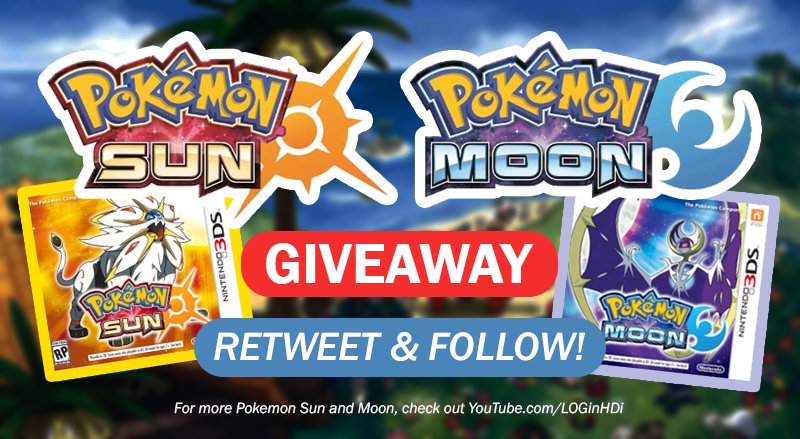 LOGinHDi's tweet photo. POKEMON SUN AND MOON GIVEAWAY!

- Retweet
- Follow

ENDS DECEMBER 1ST

The more RT's, the more copies I give away! :D https://t.co/gBQlS8Tugb