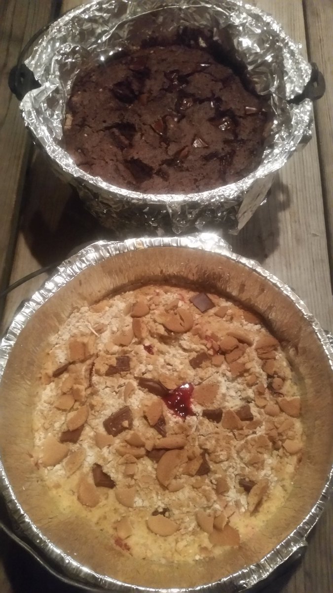 Hungry?   Scoutmaster dessert from T314 skills camp out at Camp Berry two weeks ago. .. yum. .. #cobbler #dutchovenlove