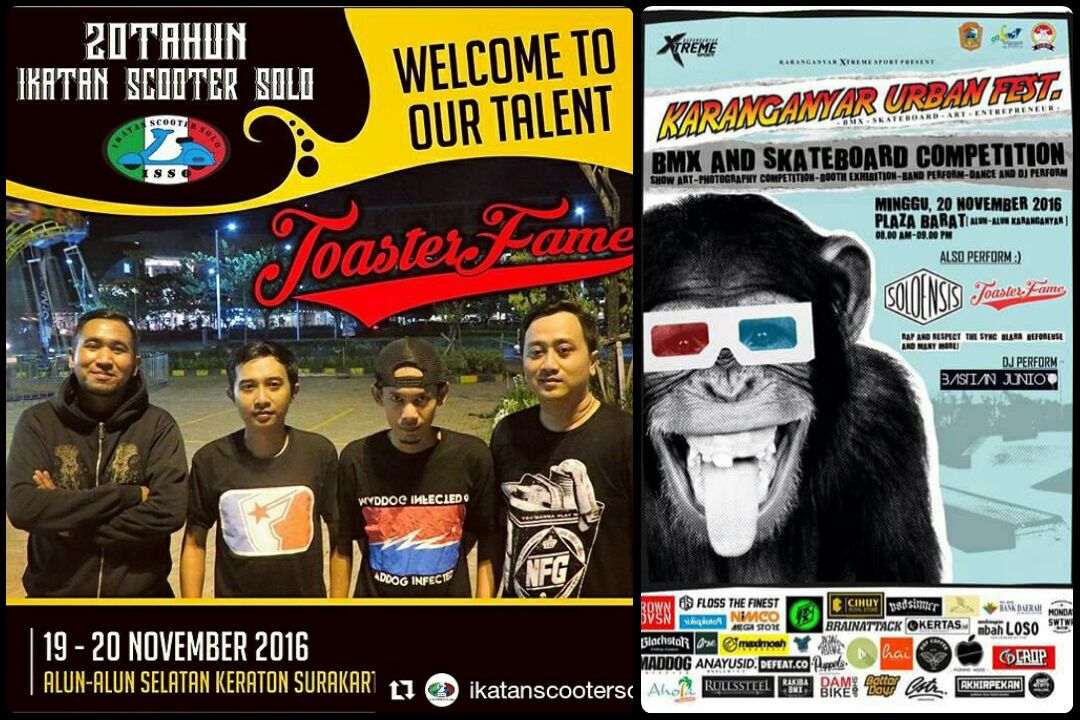 Nek ra udan,wektumu selow..nonton o!
Kw nongkrong, tepe2, golek lanangan/wedokan karo diiringi musik...pora pwenak?