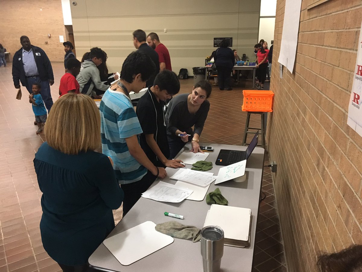 WorkmanWildcats's tweet photo. Thankful 4 our awesome Math Teachers who made learning fun tonight. #workmanstrong #wildcatsarethankful https://t.co/54Li3QSE3h