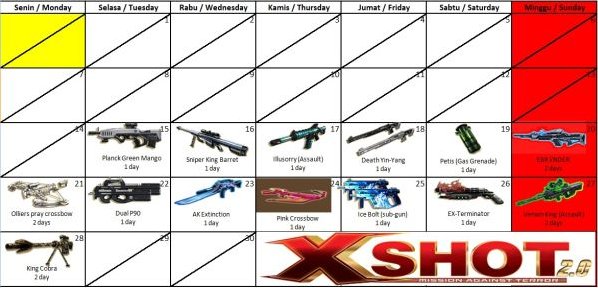 WinnerIndo's tweet image. Login dan bermain XSHOT hari ini dapat item Death Yin-Yang (1 Day). Detail: goo.gl/IxxwuO