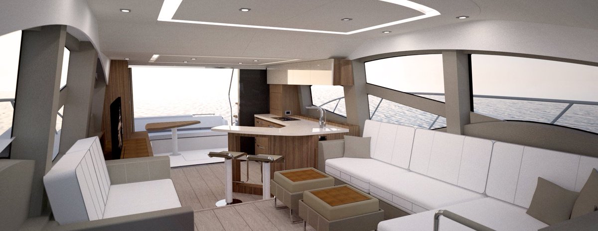 SeaRayBoat's tweet photo. Entertain with ease, or simply enjoy your pursuit of the horizon. #L550Fly #ComingSoon https://t.co/3yMTyQEujU