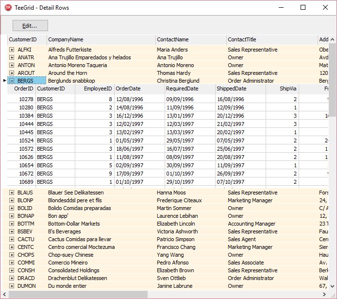 davidberneda's tweet image. #TeeGrid for #Delphi VCL, FMX and LCL. 
Hierarchical sub-grids, sub-totals, headers and footers, data-agnostic
github.com/Steema/TeeGrid