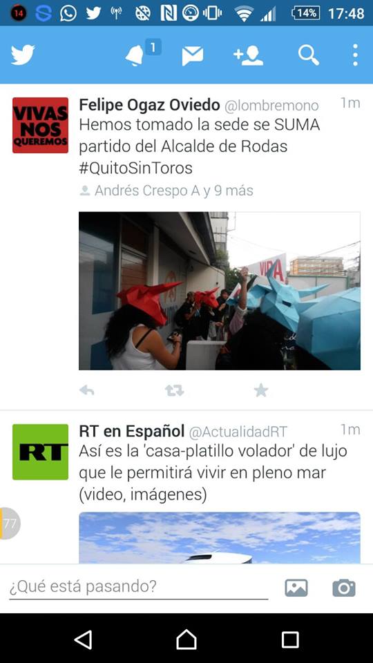 Francis25175123's tweet photo. Señor alcalde @MauricioRodasEC mire como invade su sede y les va a dar el voto?? #QuitoTaurino https://t.co/HAdz17AjLY