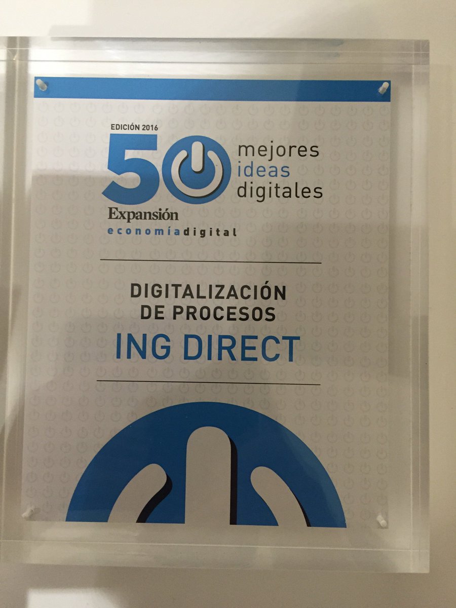 Gracias a @Expansion_ED  por este premio #Premios50Ideas . Y gracias al equipo de #ING se esfuerza por hacer posible lo imposible <a href="/twyp_es/">TWYP_es</a>