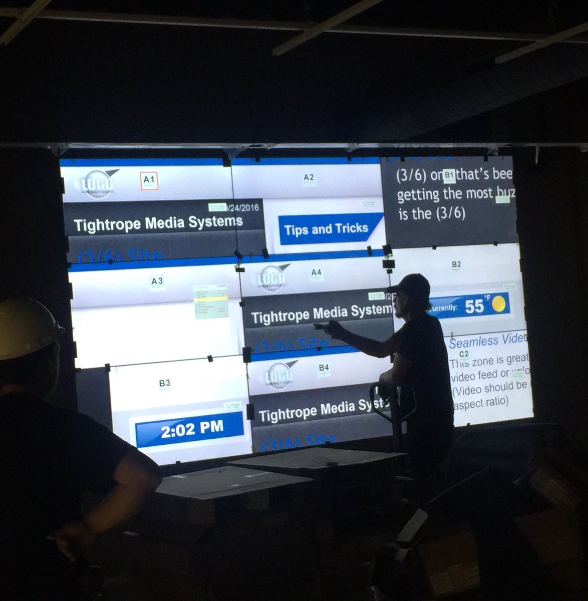 ucwv_IC's tweet photo. @UCWV @UCWVInnovation Things going live at the innovation center! Check out our new 9-panel video wall! #uctechnology https://t.co/ot5eb3t3el