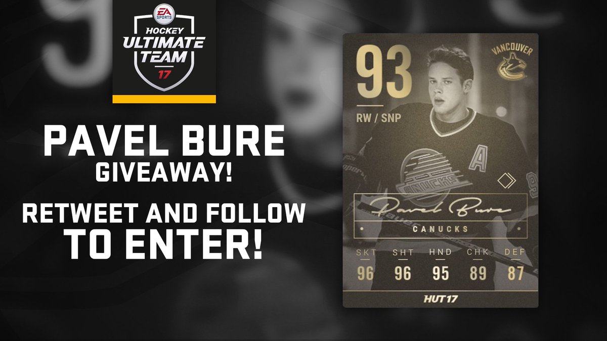 BonesOnDemand's tweet image. RT + FOLLOW for a chance to win this @EASPORTSNHL #Legend Pavel Bure!